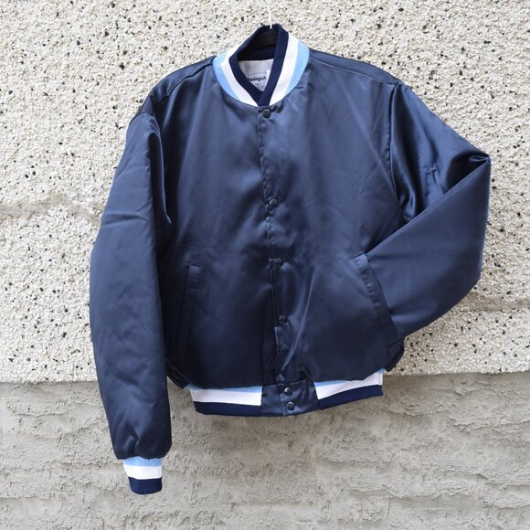Vintage Swingster Silk Satin Varsity Jacket - Picture 1 of 6